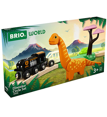 BRIO WoRød Togbane - Cirkels?t Dinosaur - 12 Dele - 36098