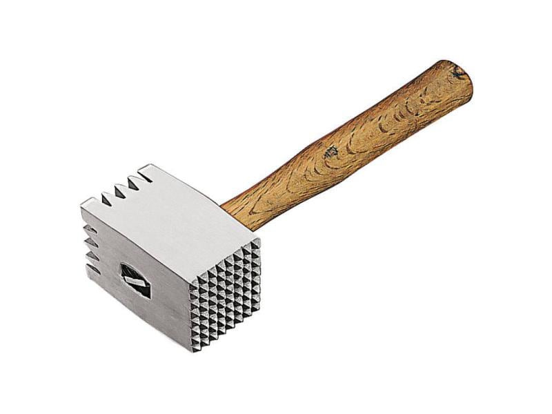 Paderno Fleischhammer 0.6 kg Braun/Silber Der ideale Fleischklopfer um Ihr Fleisch vorzubereiten