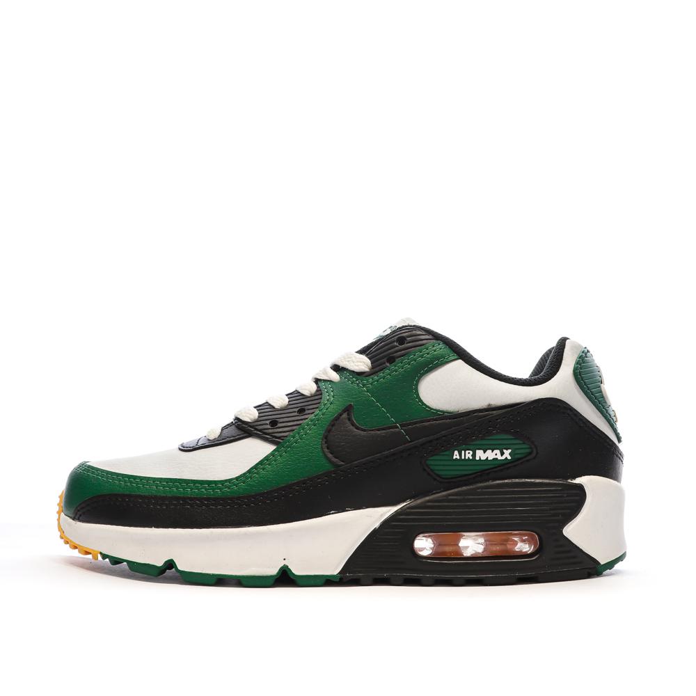 Nike Baskets Blanches/Verte Garçon Nike Air Max 90