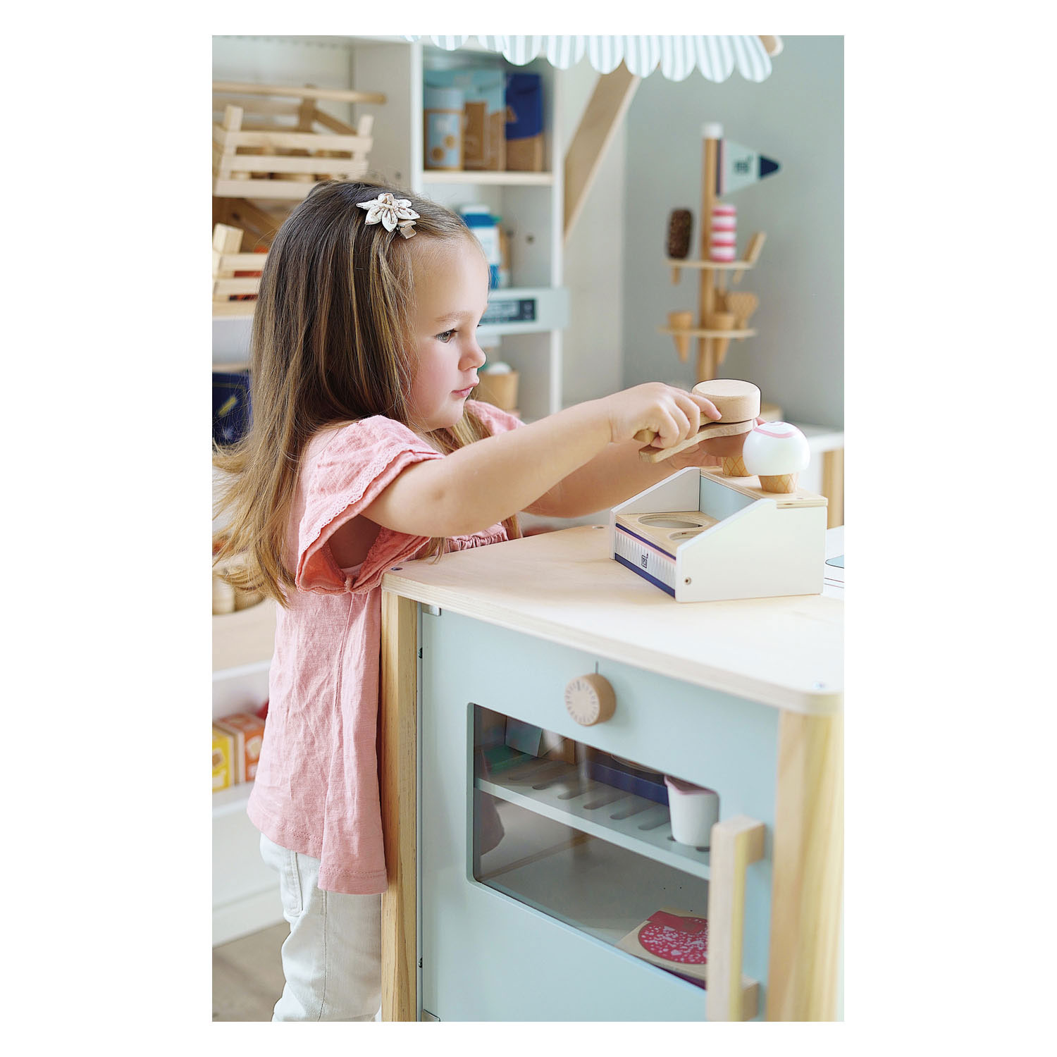 Small Foot - Houten Compacte Ijskraam Fresh, 6dlg.