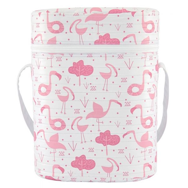 Kikkaboo Porta Biberões Térmico Doble Rosa