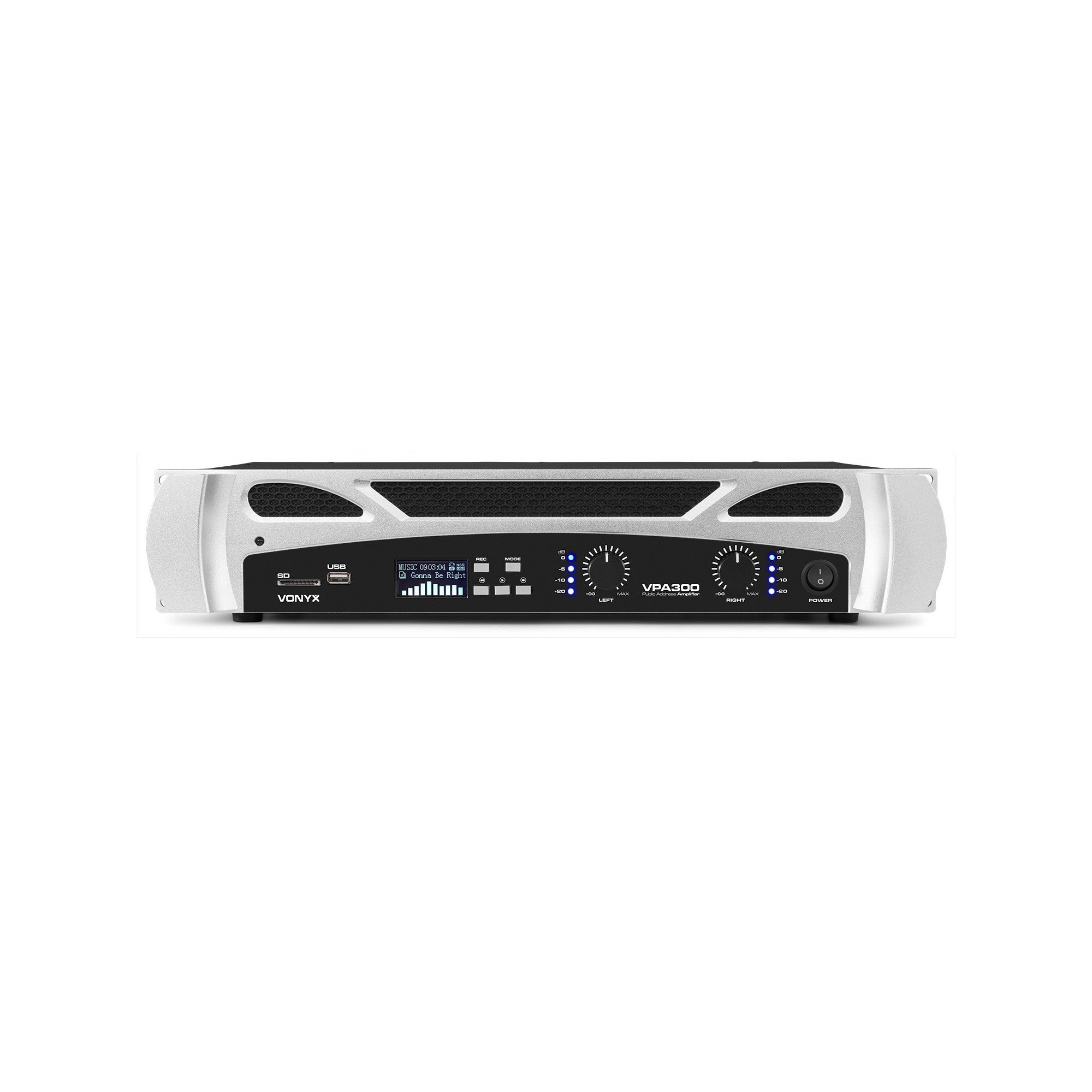 Vonyx VPA300 2x 150W versterker / mediaplayer met Bluetooth