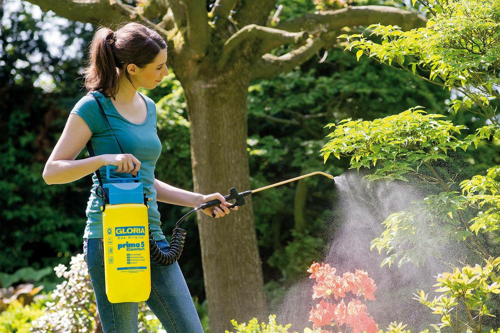 Pulvérisateur à pression prima 5 comfort avec tuyau spirale 2,5m - 5l