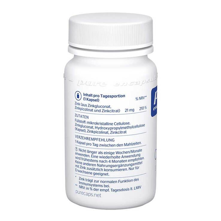 Pure Encapsulations Zink Complex Kapseln, 60 St