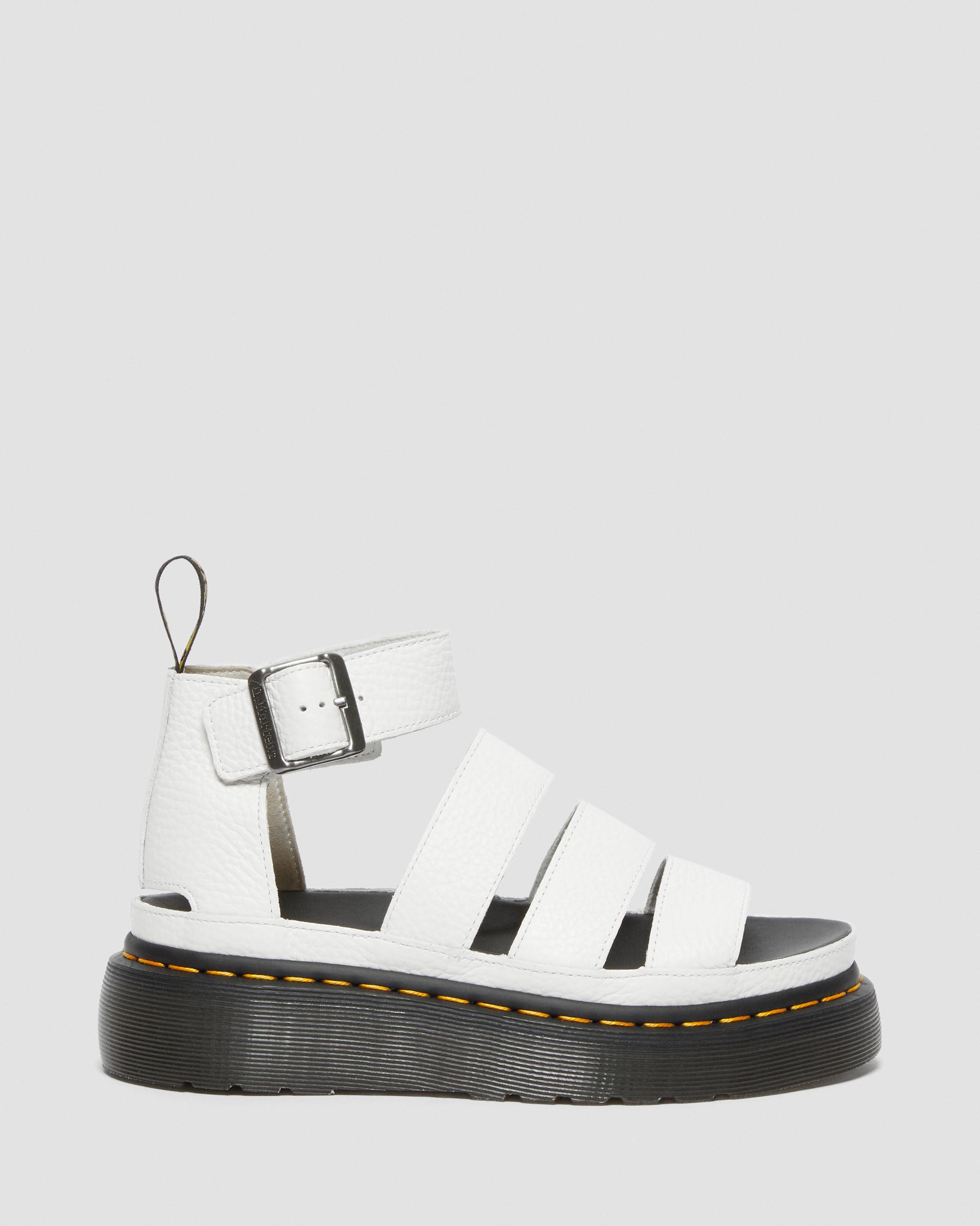 Clarissa II Quad Milled Nappa Leder Plateau Sandalen