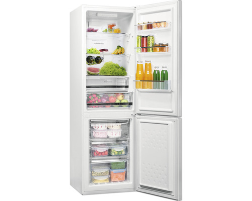Amica KGCN 387 110 W koel-vriescombinatie, afmetingen (B x H x D): 54 x 170 x 57,6 cm, koelvak: 161 l, vriesvak: 70 l