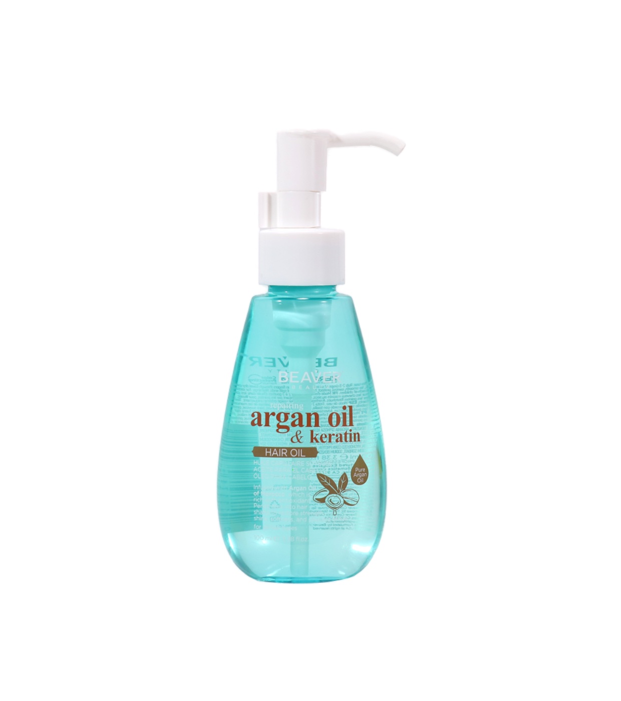 Beaver - *Argan Oil & Keratin* - Máscara reparadora - Cabelos danificados