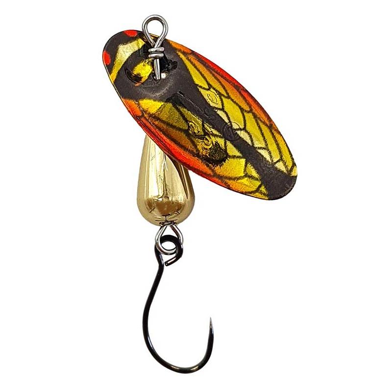 Cuiller Tournante Suissex Cicada Nk Bug Shiny Red/Yellow