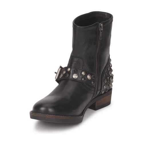 Pieces - ISADORA LEATHER BOOT - Noir