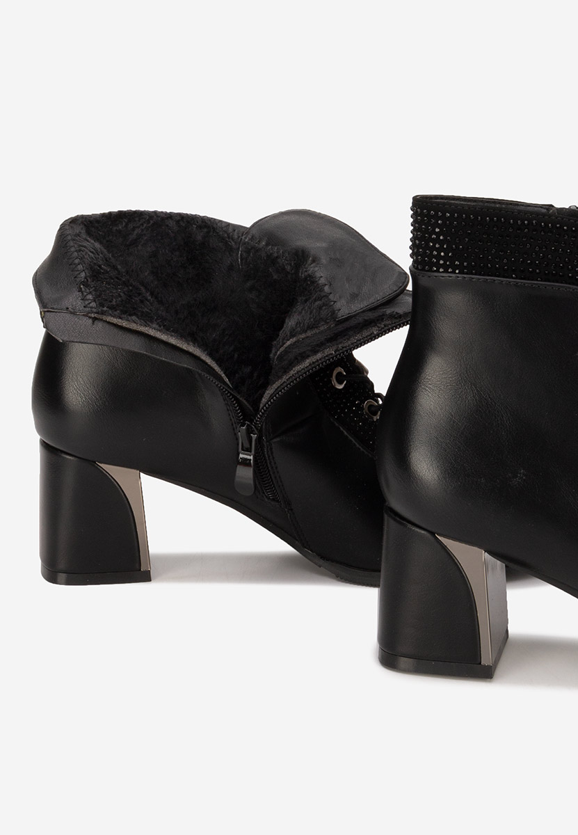 Bottines à talon noires Larae V2