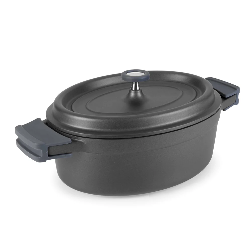 Cocotte ovale en fonte d'aluminium 6.3 litres Lacor