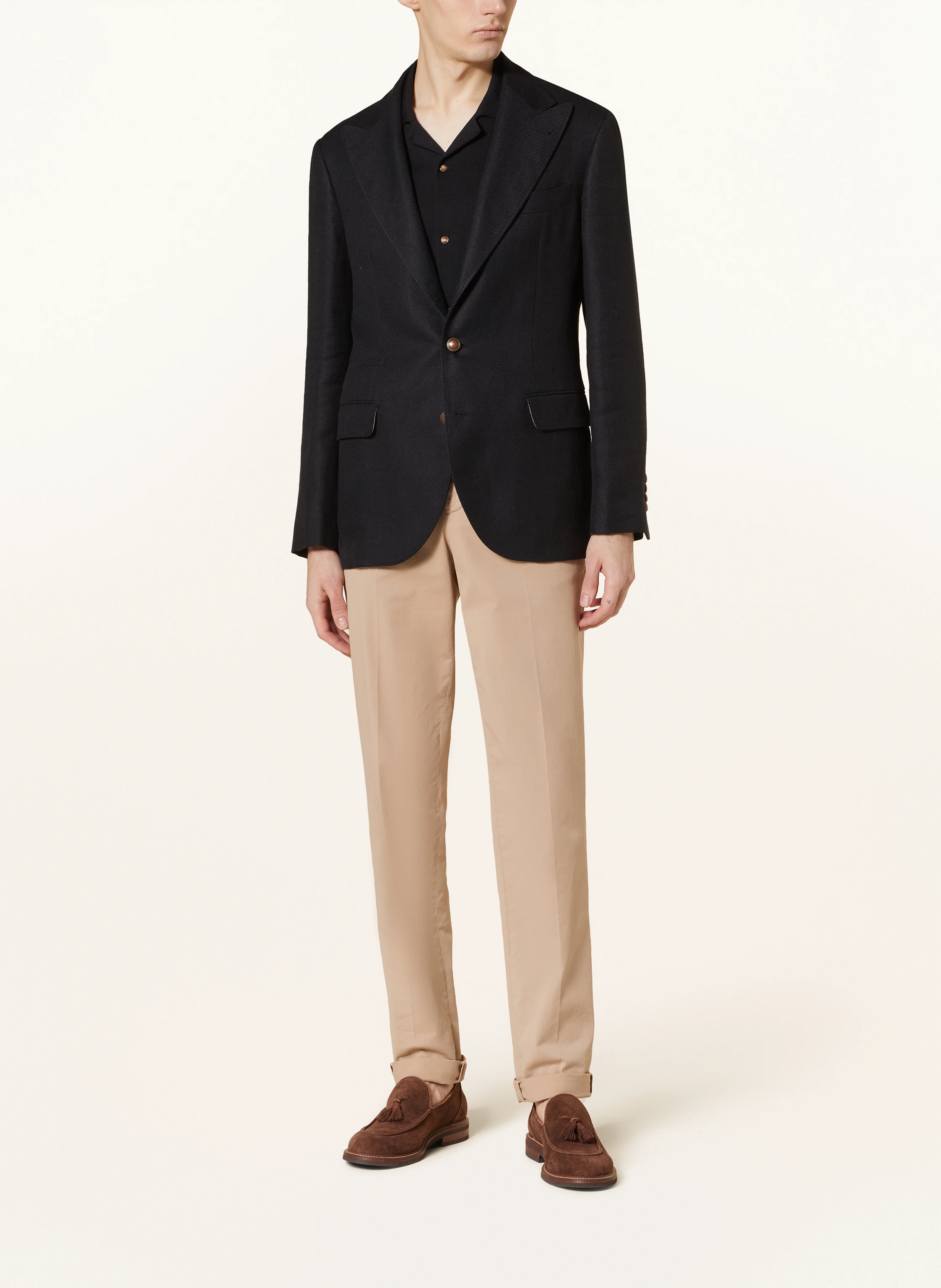 BRUNELLO CUCINELLI Leinensakko Extra Slim Fit