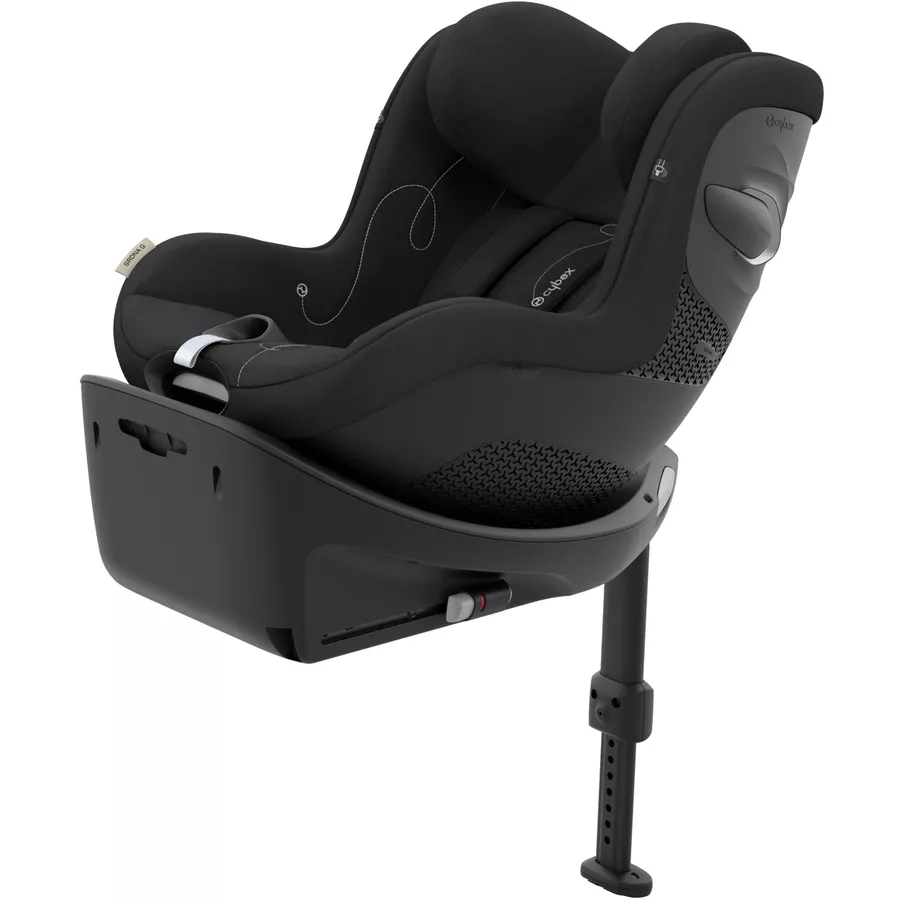 cybex GOLD Kindersitz Set Reboarder Sirona G inklusive Babyschale Cloud G inklusive Basisstation Base G Moon Black