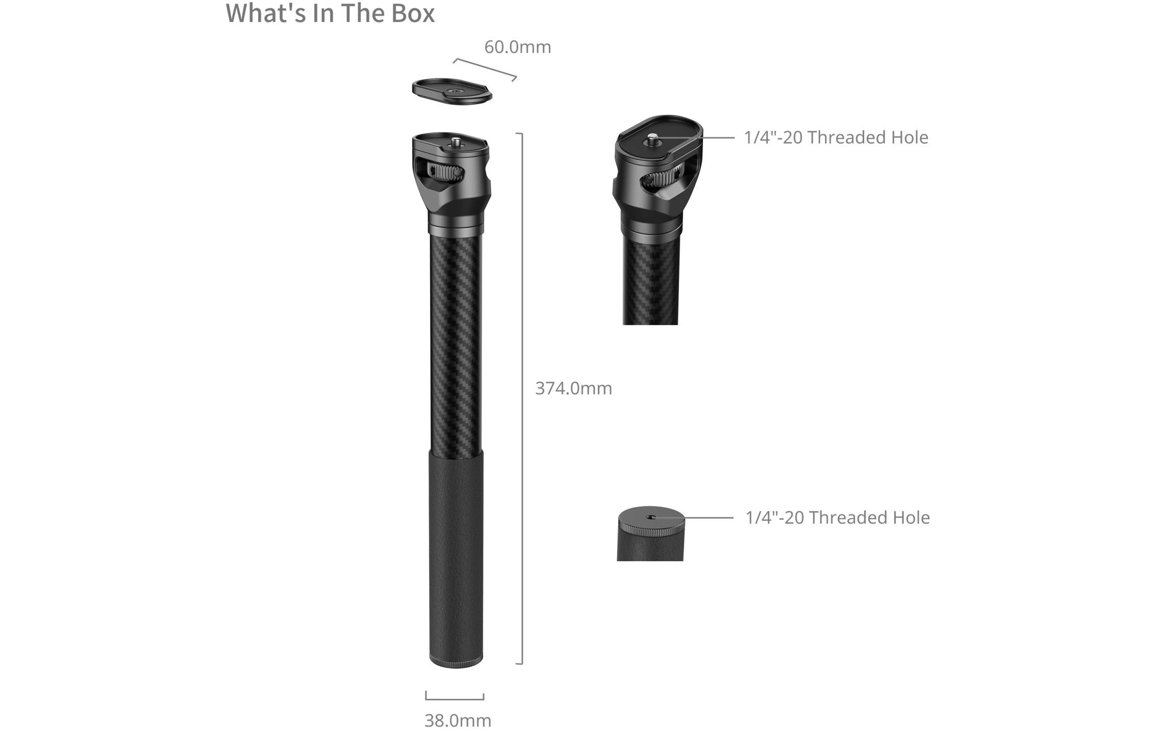 Verlängerungsarm für DJI StabilisatorKohlefaser-Verlängerungsstange für DJI-Stabilisatoren