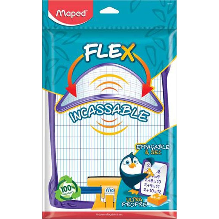 Ardoise FLEX, effaçable à sec, blanc