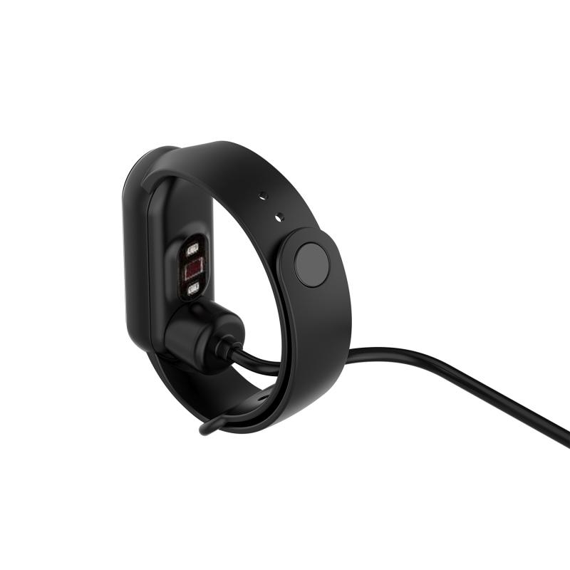 (40cm) Magnetisches USB Ladekabel für Xiaomi Mi Band 5 / 6 / 7 - Schwarz