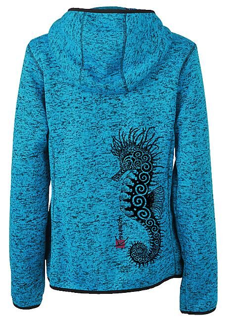 KANUMERA - VESTE POLAIRE TRICOTEE HIPPOCAMPE FEMME