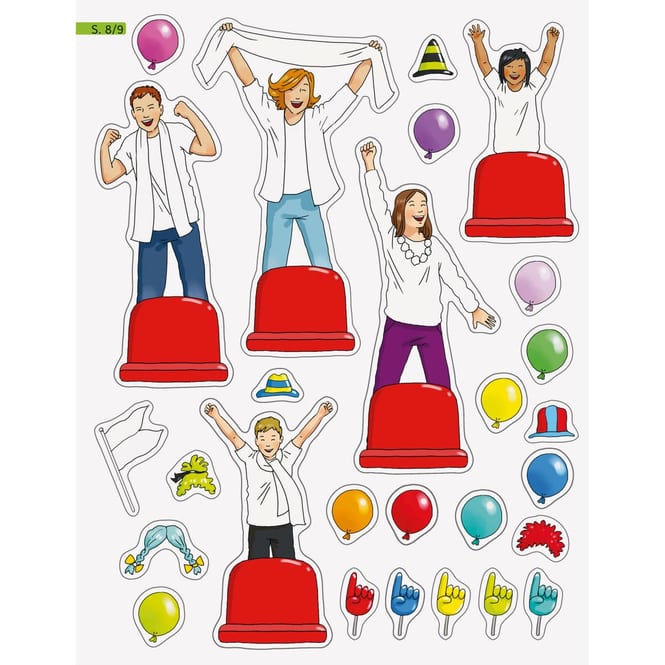 Mein Ausmalstickerbuch - Fußball
