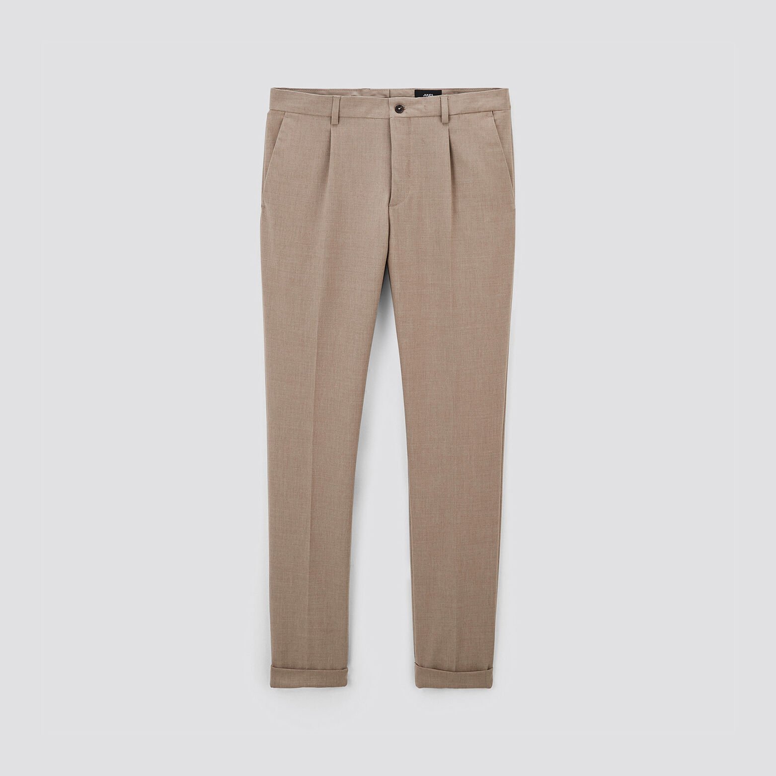 Pantalon de costume slim Beige