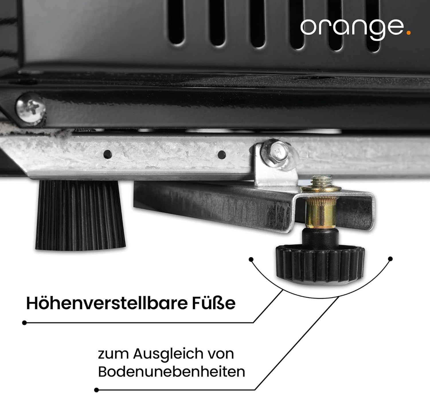 orange . Getränkekühlschrank 230L schwarz mit Glastür, abschließbar, LED-Beleuchtung, 4 Roste, 0-10°C, Gastro Flaschenkühlschrank 530x635x1442mm