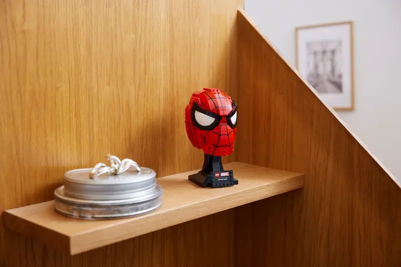 (487-tlg. Set) Marvel Klemmbausteine Spielzeug Superheld Modell Bausatz (76285) Lizenziert - Spider-Mans Maske