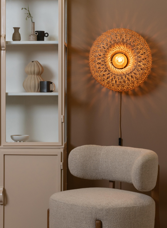 Good&Mojo Arizona wandlamp Ø50 naturel