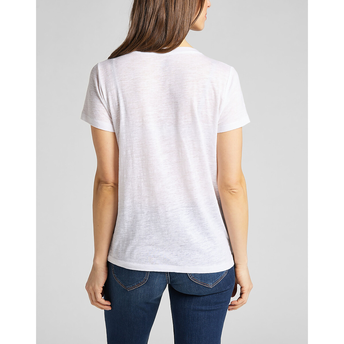LEE<br>Camiseta de manga curta com decote em V