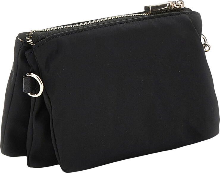 GUESS LATONA MINI TRI CPRMNT TOP ZIP Black