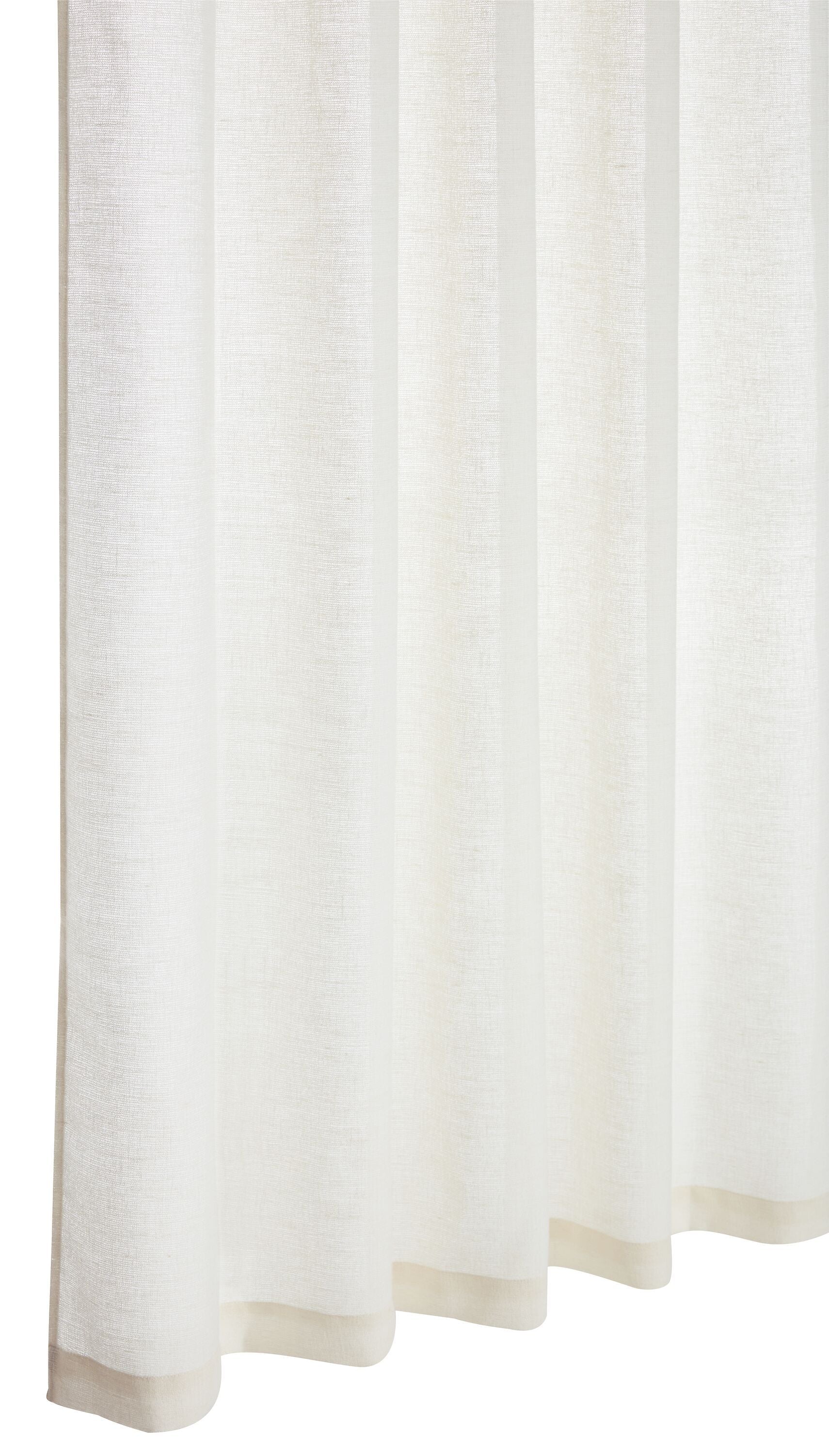 NATHALIE Fertigvorhang Tag - Weiss / B: 150.0 cm x H: 270.0 cm