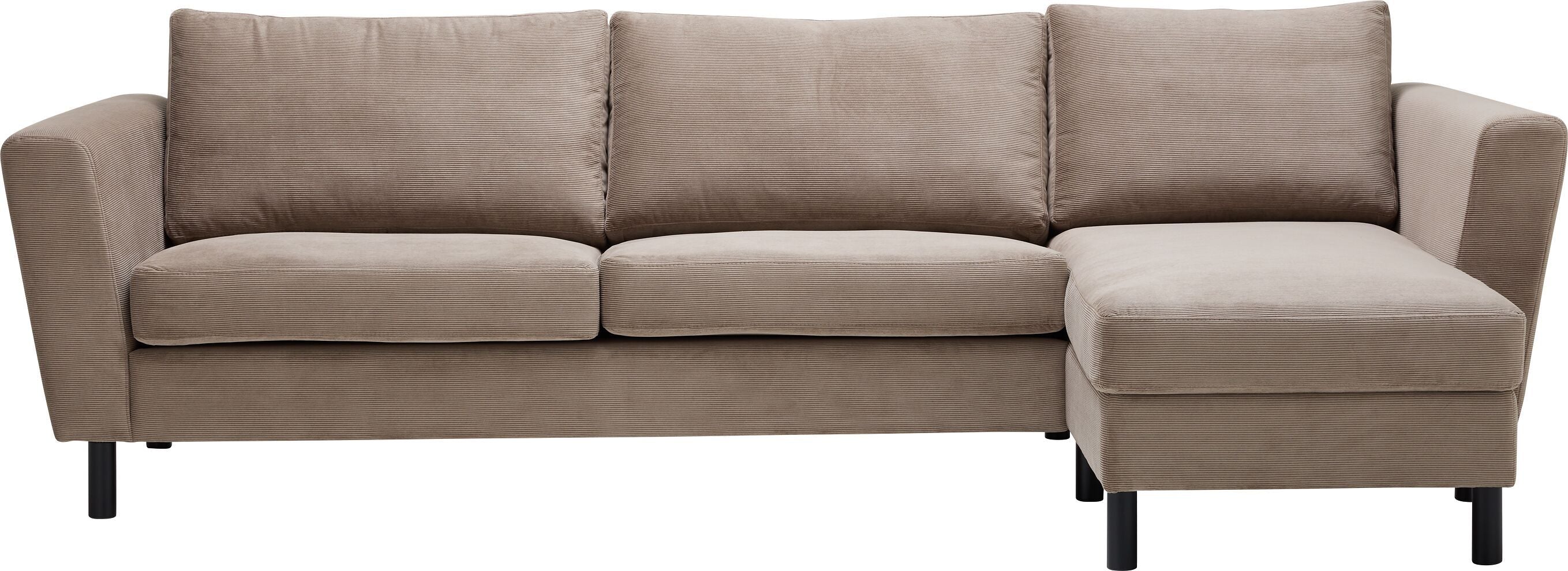 DIENER Ecksofa - Taupe / B: 235.0 cm x T: 156.0 cm x H: 81.0 cm