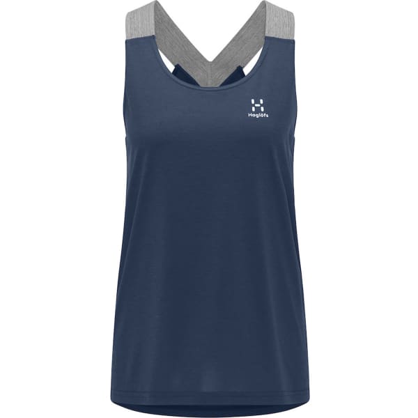 Débardeur randonnée HAGLÖFS RIDGE TANK WOMEN TARN BLUE SOLID