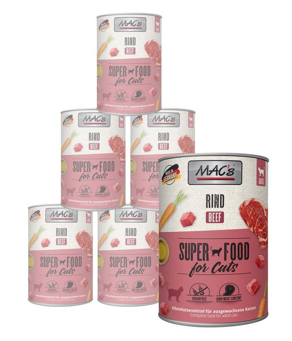MAC's CAT Nassfutter für Katzen Fleischmenü,