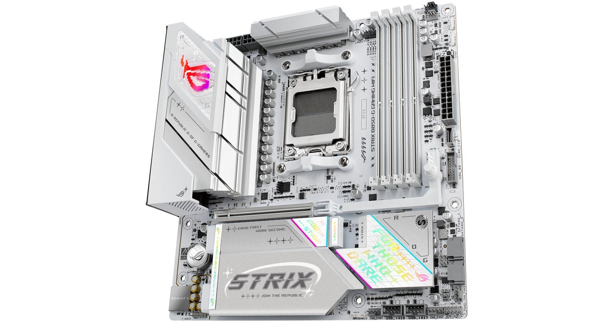 ASUSROG STRIX B850-G GAMING WIFI socket AM5 moederbord  (2.5 GbE-LAN, Wi-Fi 7, BT, Sound, µATX)