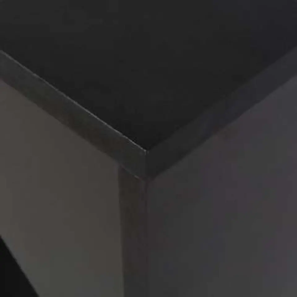 vidaXL - Bartafel - Zwart - Bewerkt hout