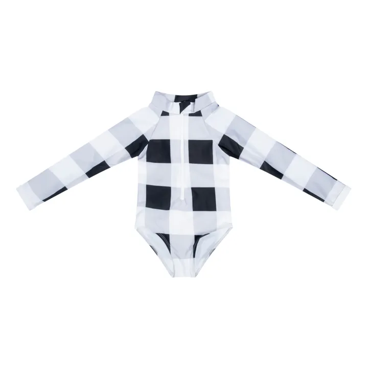 Juillet Juillet Maillot 1 Pièce Anti-UV Palombaggia Vichy | Noir