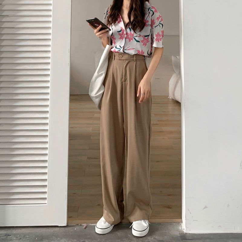 Strawolf - Wijde pantalon met hoge taille