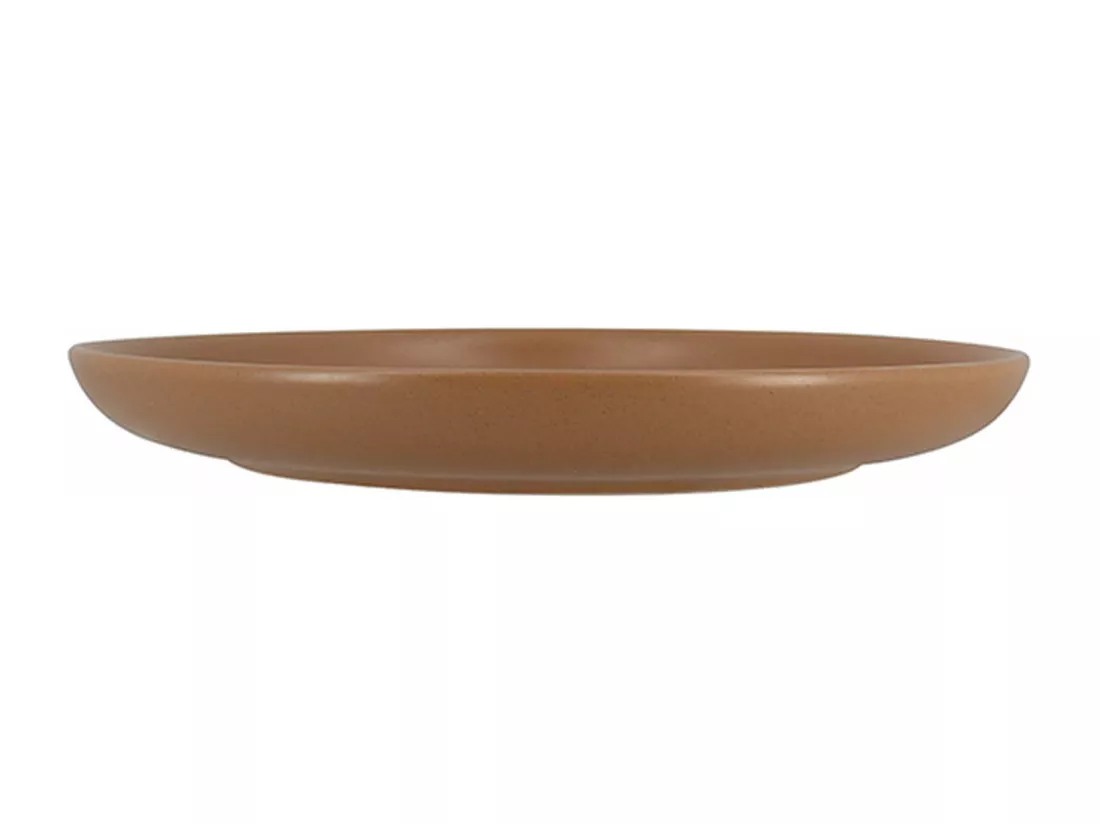 Novastyl - Lot 6 Assiettes Plates Arita 27cm En Gres Marron