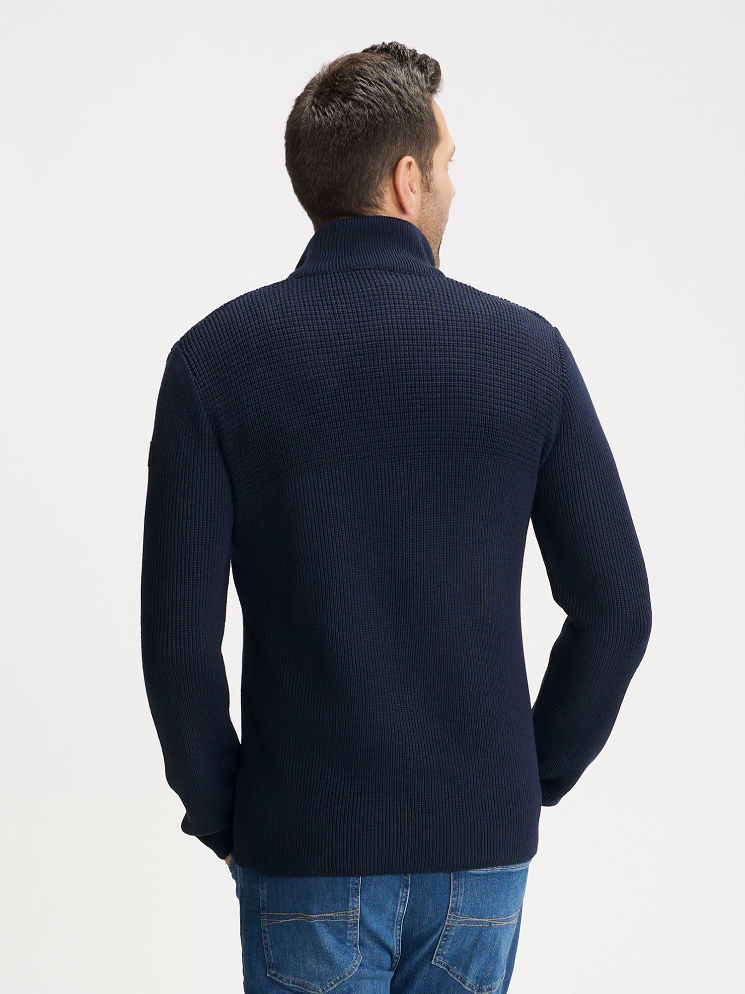 Pull Homme Marine Laine Mérinos Made In France
