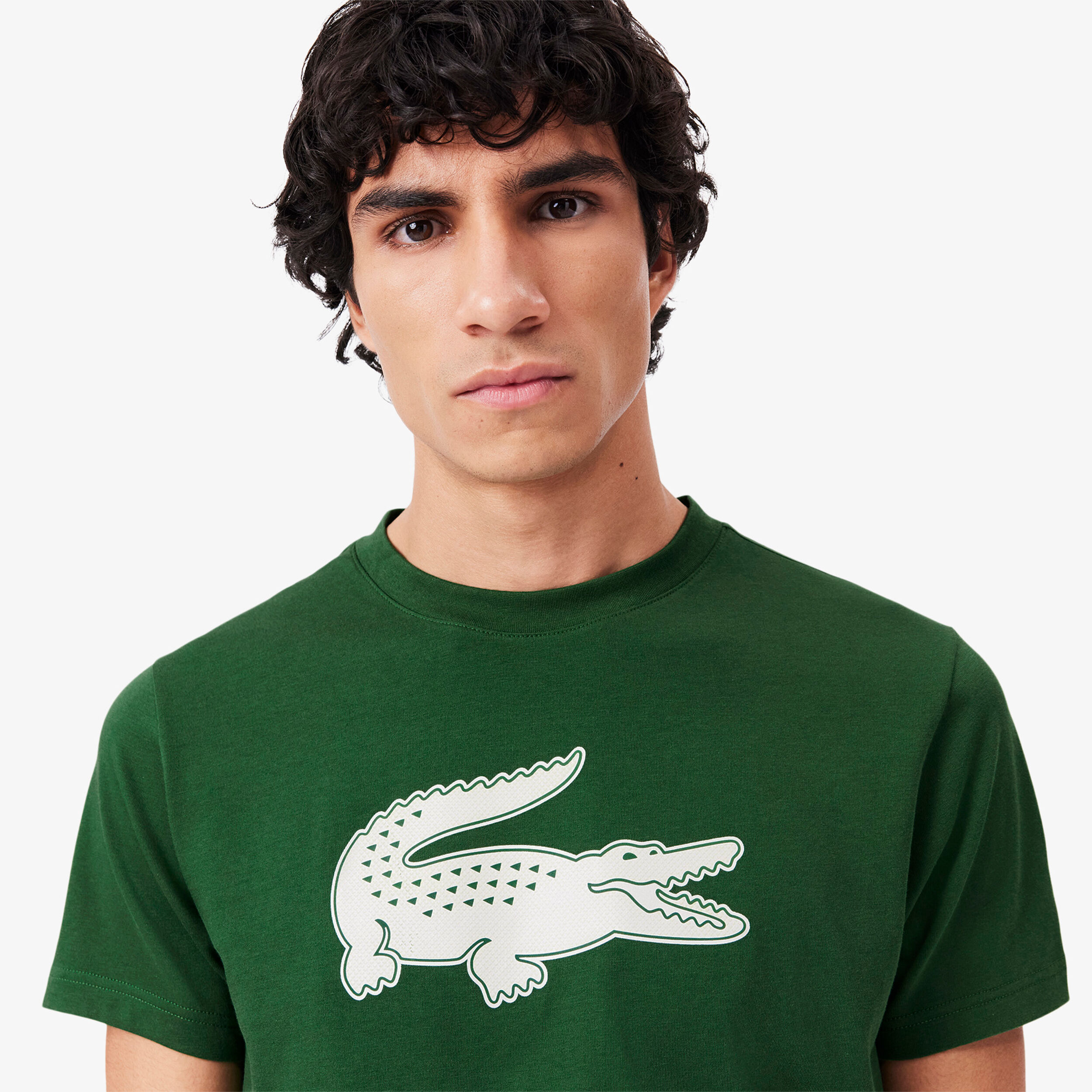 Lacoste T-shirt Hommes - Vert , Blanc