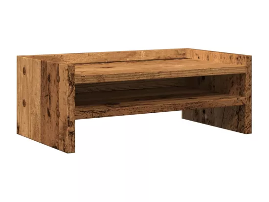 Support de moniteur vieux bois 42x24x16 cm bois d'ingénierie