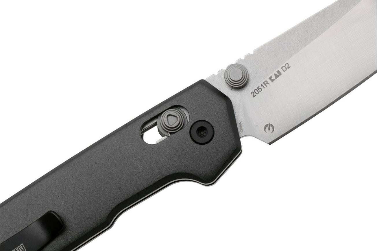 Kershaw Mini Iridium Reverse Tanto 2051R Satin D2, Gray Aluminium, zakmes