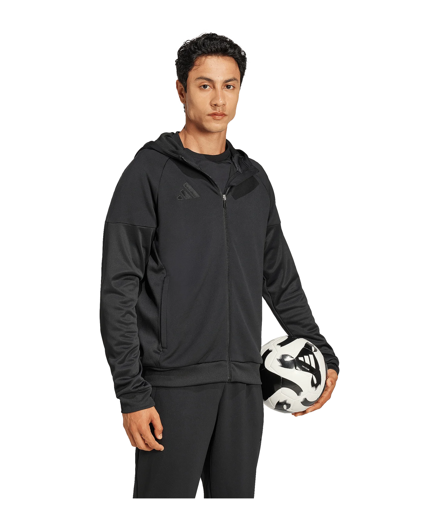 adidas Tiro 25 Kapuzenjacke Schwarz