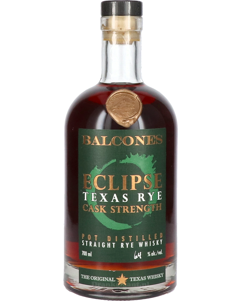 Balcones Eclipse Texas Rye Cask Strength 70 cl