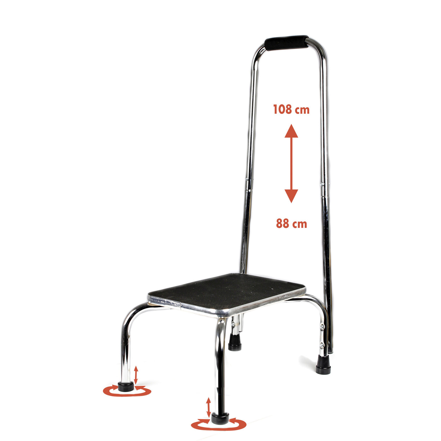 Trittstufe mit Haltegriff