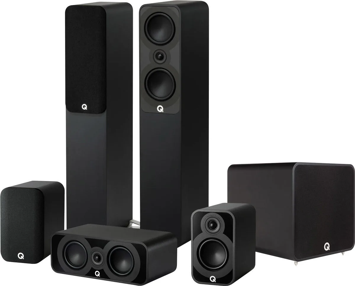 Q Acoustics 5040 Cinema Pack 5.1 Noir Mat Packs enceintes grand spectacle