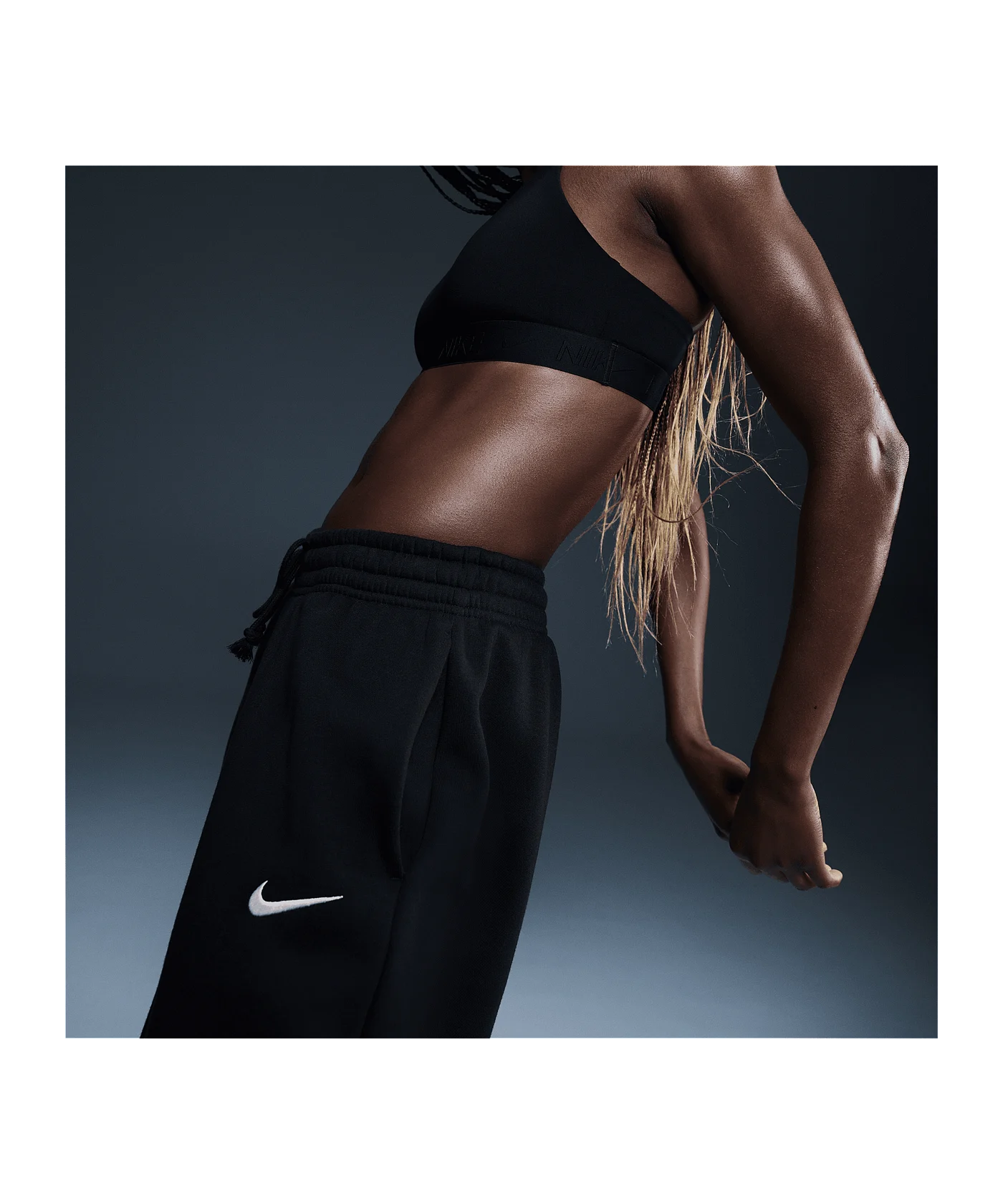 Nike Phoenix 2 Fleece Hose Damen Schwarz F010