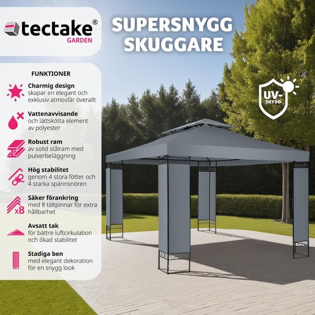 Havepavillon Leyla 3,9x2,9m
