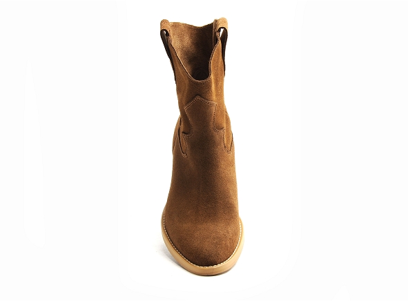 Fricote boots bottine talons femme 39642 40222 marron