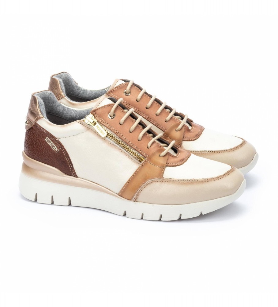 Tênis Pikolinos Cantabria em couro, Off-White