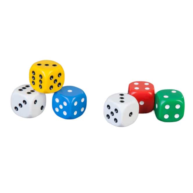 Besttoy - 6er Set Würfel - bunt